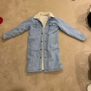 Long jean jacket